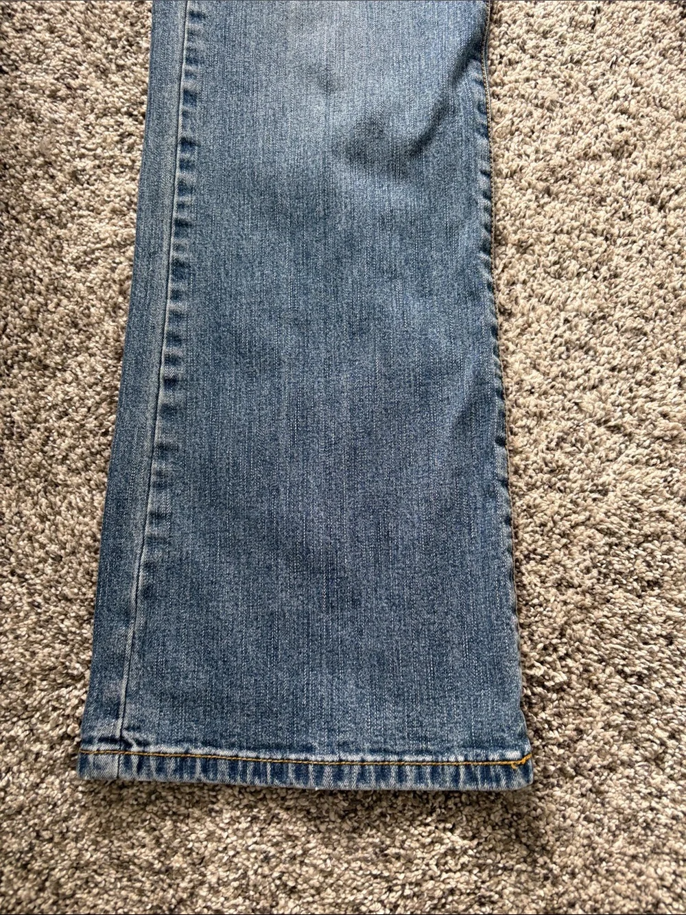 Michael‎ Kors Women's Blue Bootcut Jeans size 10 Low-rise Studded Cotton Pockets